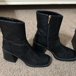 Black ankle boots